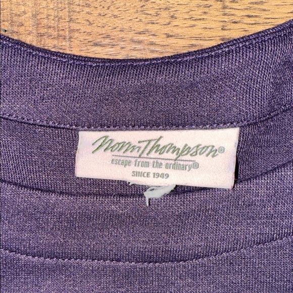 NORM THOMPSON Purple Long Sleeve Tunic - Picture 6 of 10